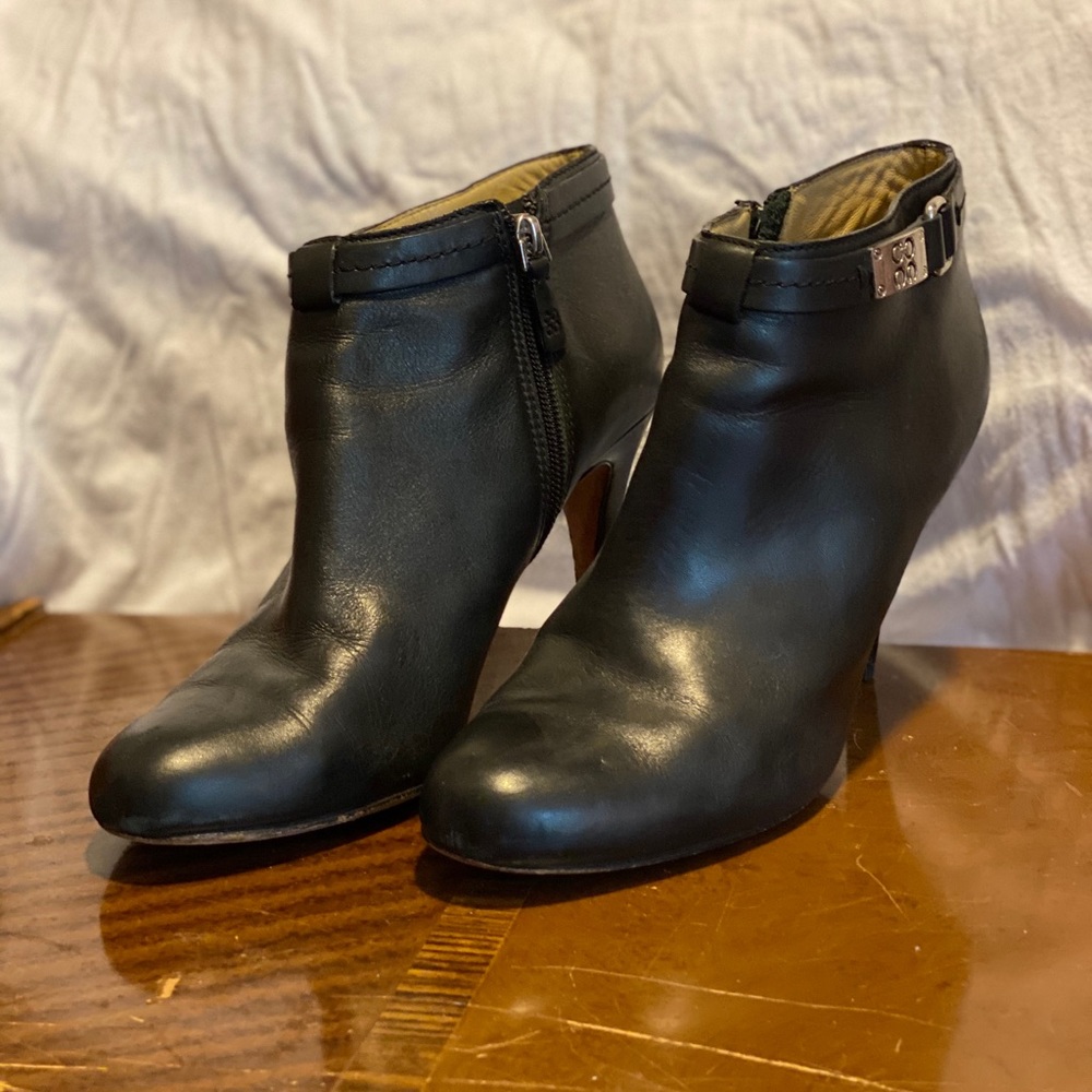 Black coach booties